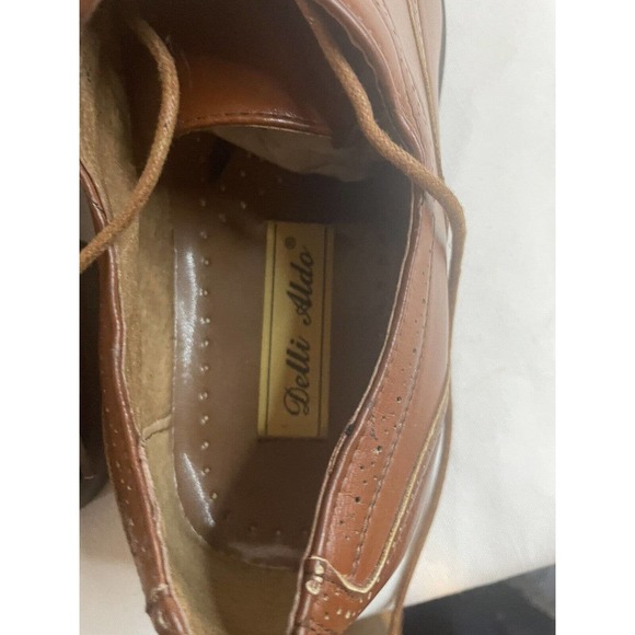 Delli Aldo Men's Lace Up Cap Toe Oxford Dress Shoes w/ Leather lining M-19006 - Picture 7 of 9